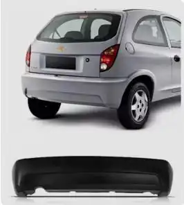 PARACHOQUE TRASEIRO CELTA 2007 A 2015 PRETO LISO