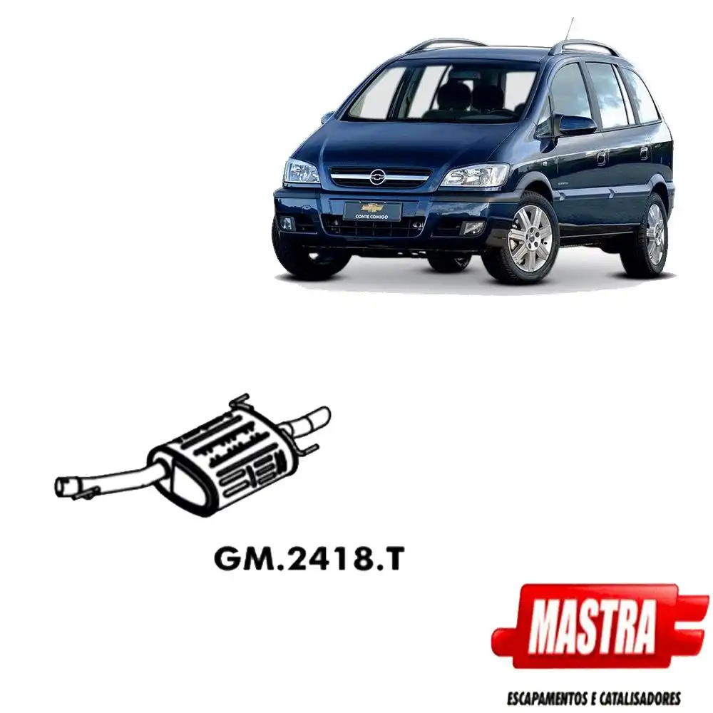 SILENCIOSO TRASEIRO ZAFIRA 1.8 2.0 8V 2009 A 2013