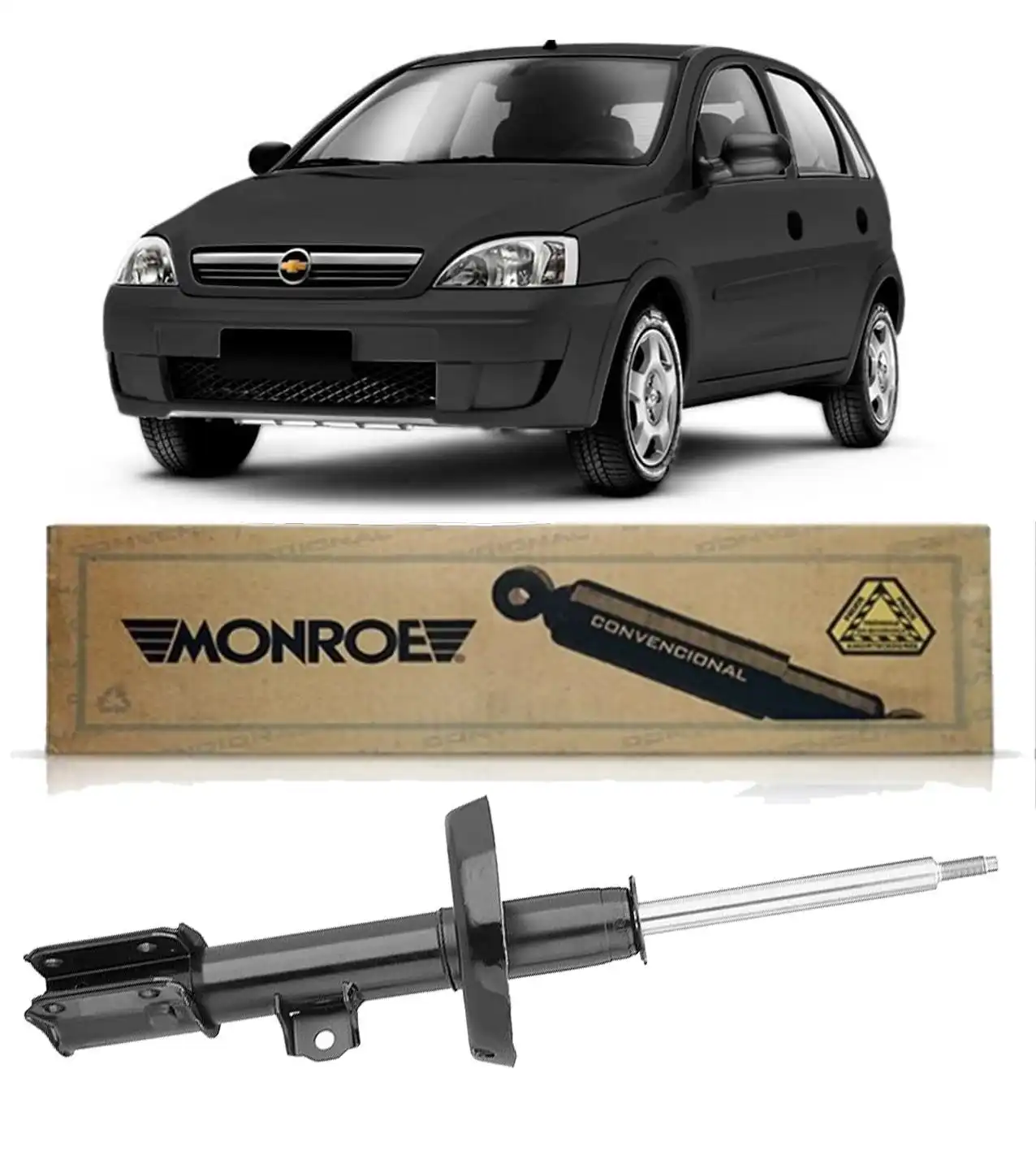 AMORTECEDOR DIANTEIRO CORSA 2002 A 2012 DIREITO