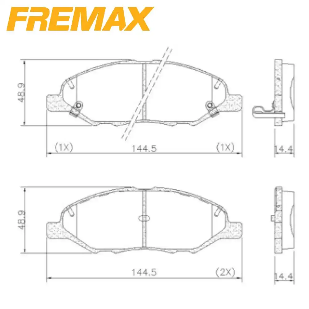 PASTILHA FREIO DIANTEIRA NISSAN LIVINA 2009/ SEM ALARME