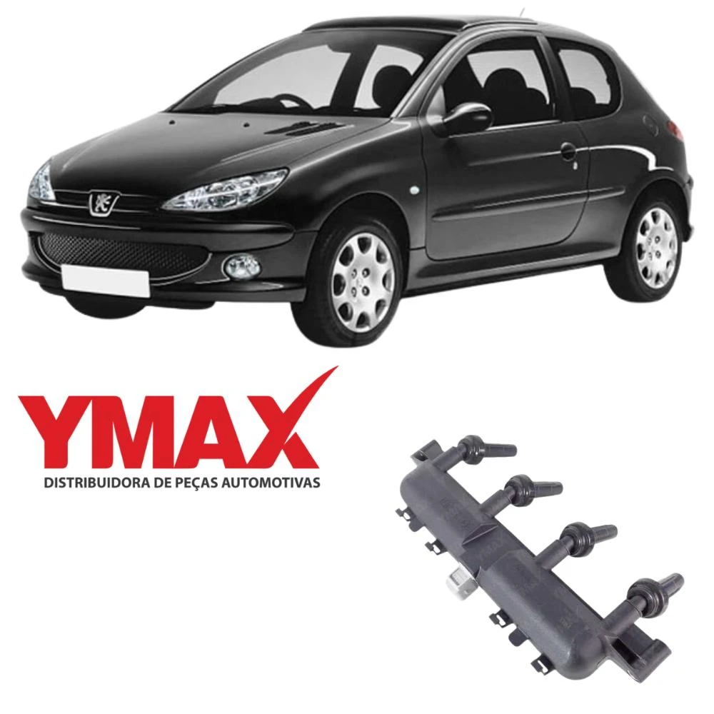 BOBINA INJ ELET PEUGEOT 206 306 307 1.4 8V 00/2005 COMPLET