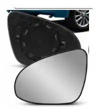 VIDRO ESPELHO TOYOTA ETIOS 14/ ESQ C/CARCACA BASE REDONDA