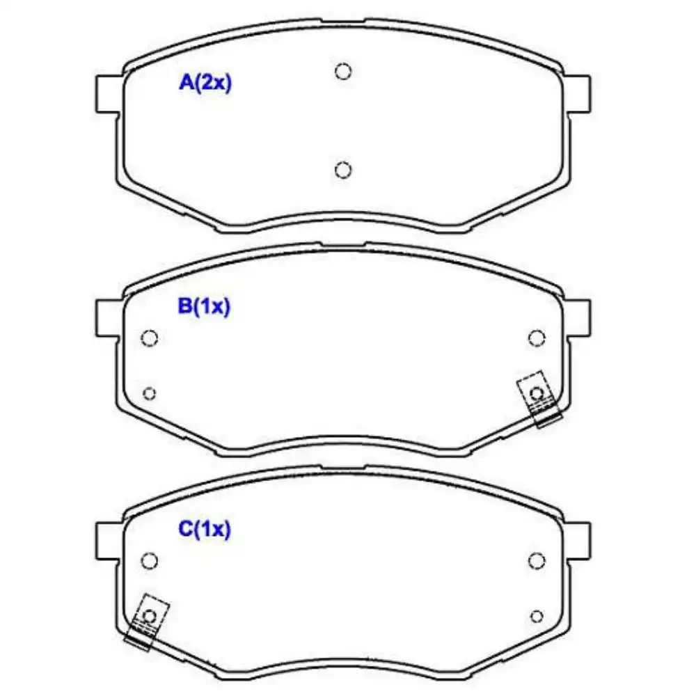 PASTILHA FREIO DIANTEIRA HYUNDAI TUCSON 2.0 16V 2011/