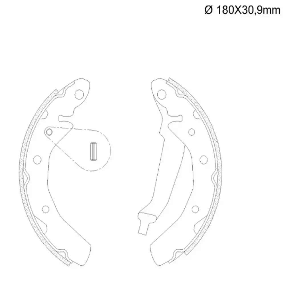 SAPATAS FREIO CHERY QQ 1.0 12V 2016 A 2019