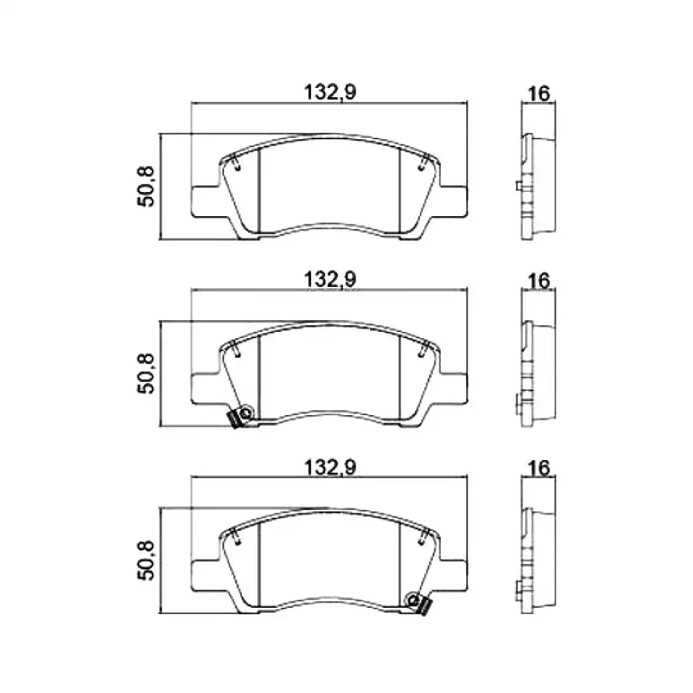 PASTILHA FREIO DIANTEIRA HB20 1.0 2020 ACIMA CERAMICA