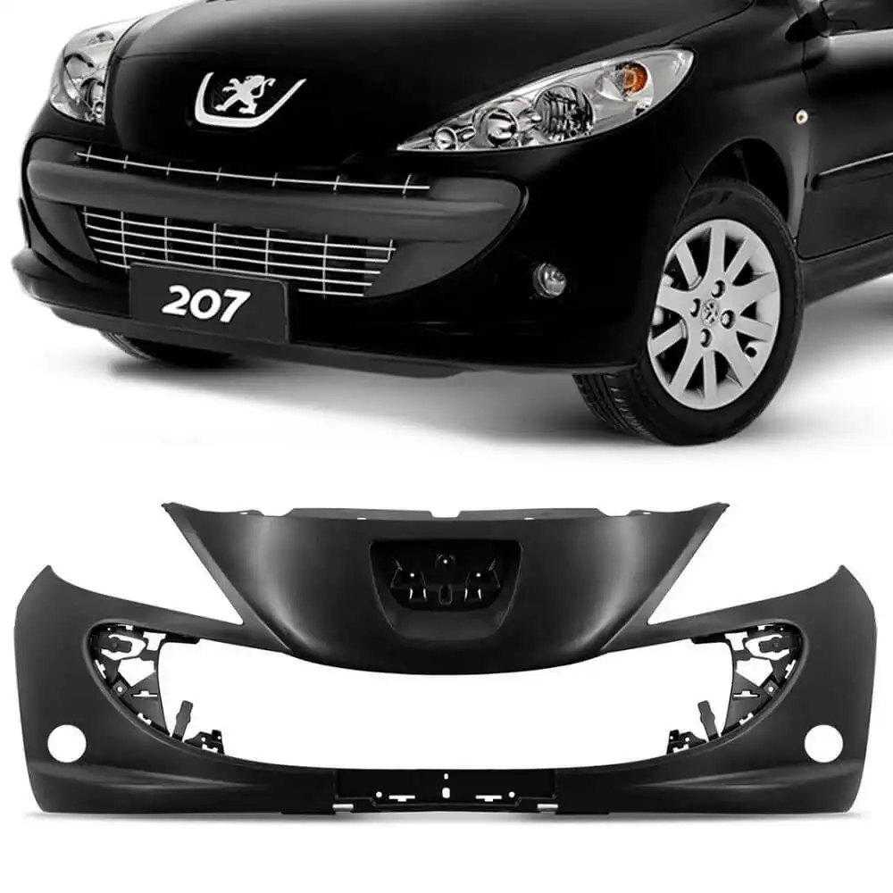 PARACHOQUE DIANT PEUGEOT 207 09/14 P/ PINTURA C/FURO  (PRETO
