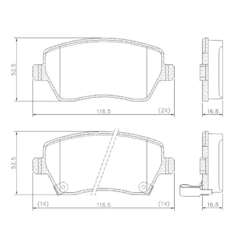 PASTILHA FREIO DIANTEIRA RENAULT DUSTER 1.6 16V 2011/ CERAMI