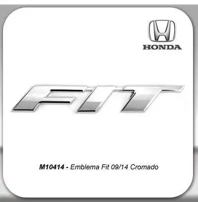 EMBLEMA HONDA '' FIT '' 2009 A 2014 CROMADO