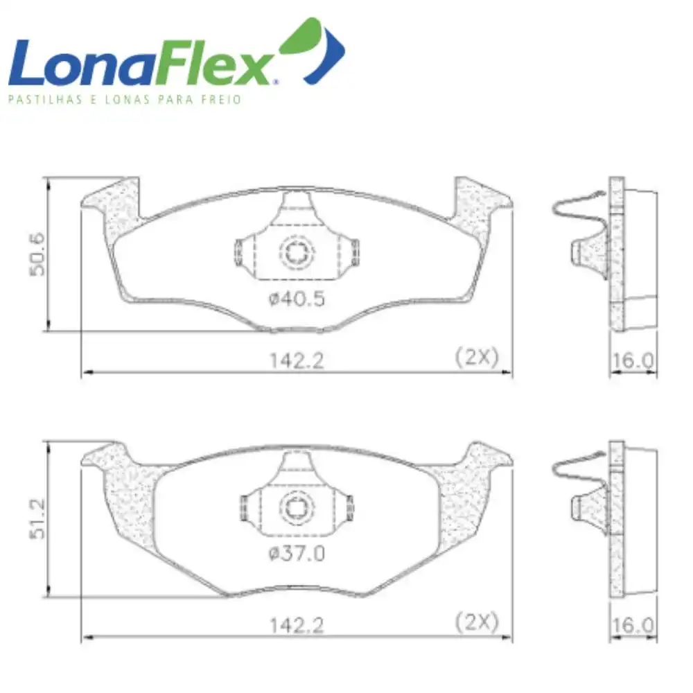 PASTILHA FREIO DIANTEIRA POLO 1998/ DISCO VENTILADO