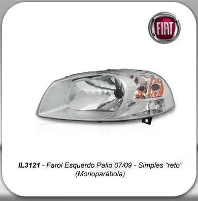 FAROL FIAT PALIO 08/09 STRADA WORKING 10/17 ESQ