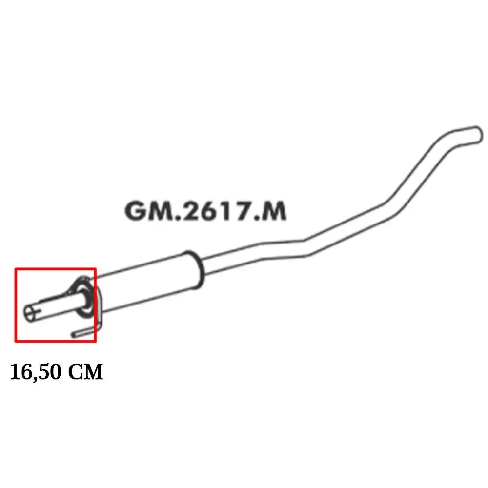 SILENC INTERM CORSA 1.0 1.4 2002/2006 SEDAN/HATCH (CURTO)