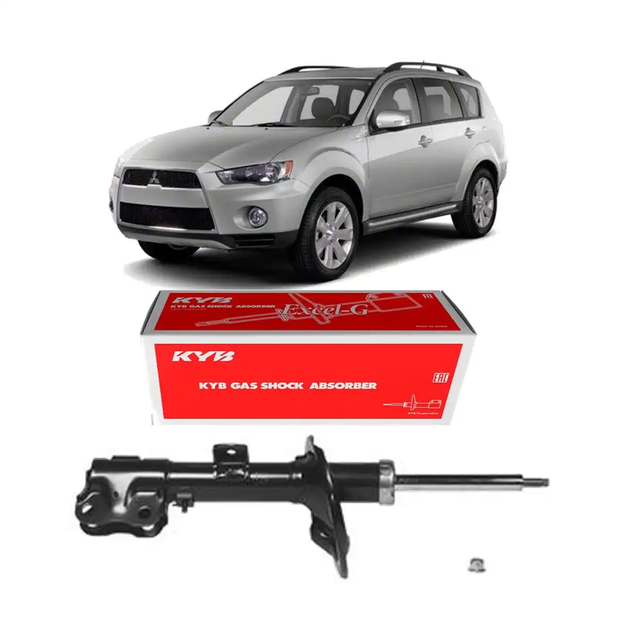 AMORTECEDOR DIANTEIRO MITSUBISHI OUTLANDER 2006 A 2013 ESQ