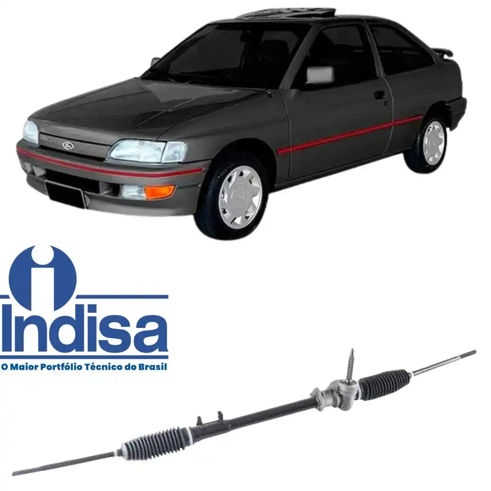 CAIXA DIRECAO ESCORT C/ BARRA AXIAL