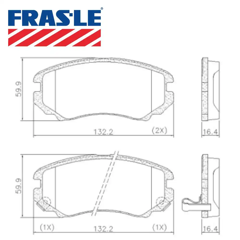 PASTILHA FREIO DIANTEIRA HYUNDAI TUCSON 2.0 2004/