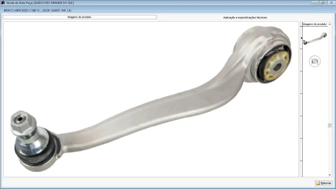 BRACO SUSPENSAO DIANT MERCEDES C180 2013 A 2020 INF ESQ