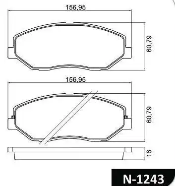 PASTILHA FREIO DIANTEIRA SANTA FE 2.7 24V 2006 A 2010