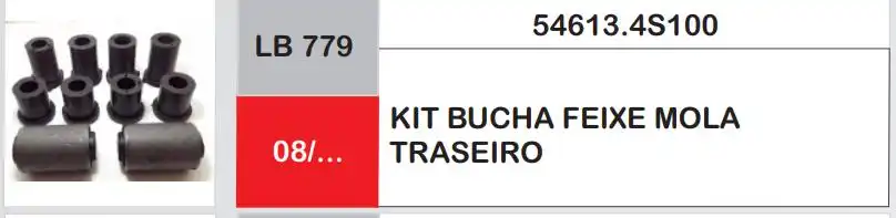 BUCHA FEIXE MOLA TRAS FRONTIER 07/ KIT