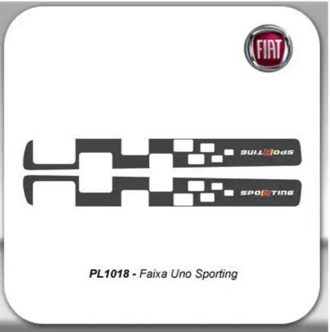 FAIXA FIAT UNO SPORTING
