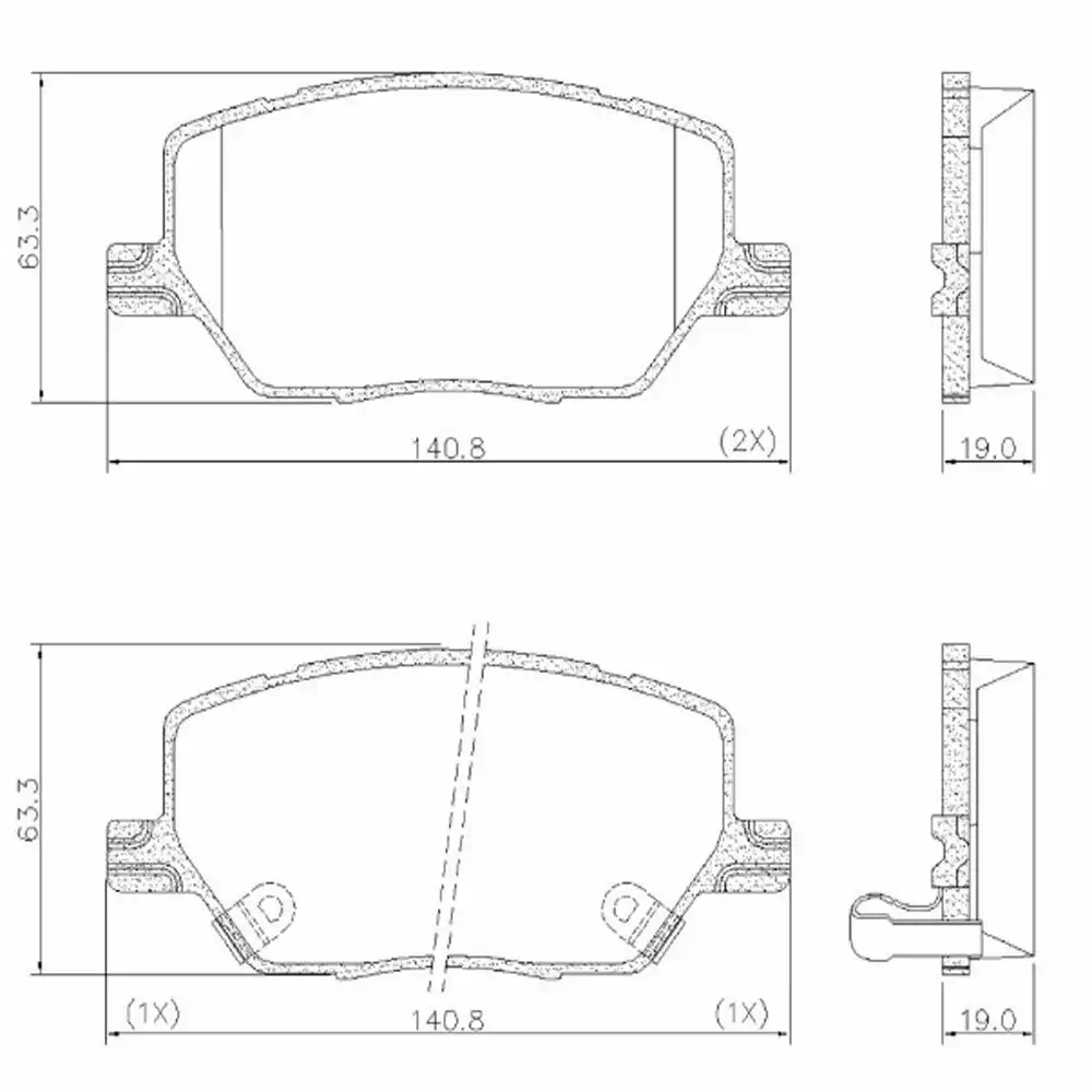 PASTILHA FREIO DIANTEIRA FIAT TORO 1.8 2.0 2016/ CERAMICA
