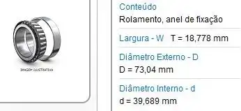 ROLAM RODA TRAS S-10 98/11  RANGER 98/12 C/ANEL TRAVA