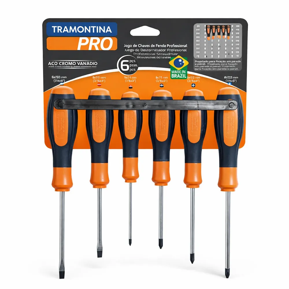 JOGO CHAVE DE FENDA ULTRAGRIP PLUS 6 PECAS