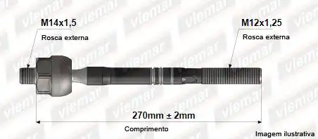 BARRA AXIAL TOYOTA ETIOS 12/