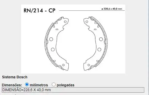 SAPATAS FREIO RENAULT KANGOO 97/