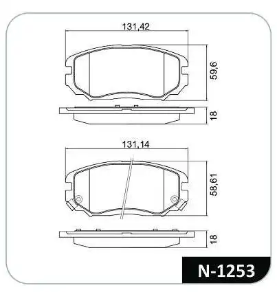 PASTILHA FREIO DIANTEIRA HYUNDAI AZERA 3.3 V6 2007 A 2011