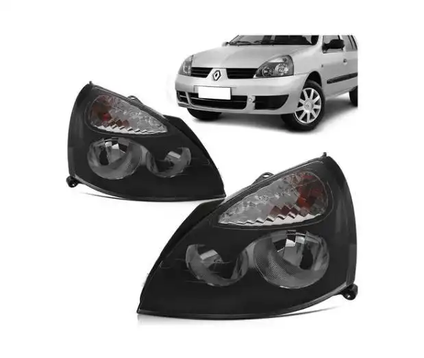 FAROL RENAULT CLIO 03/12 DIRC/MASCARA NEGRA