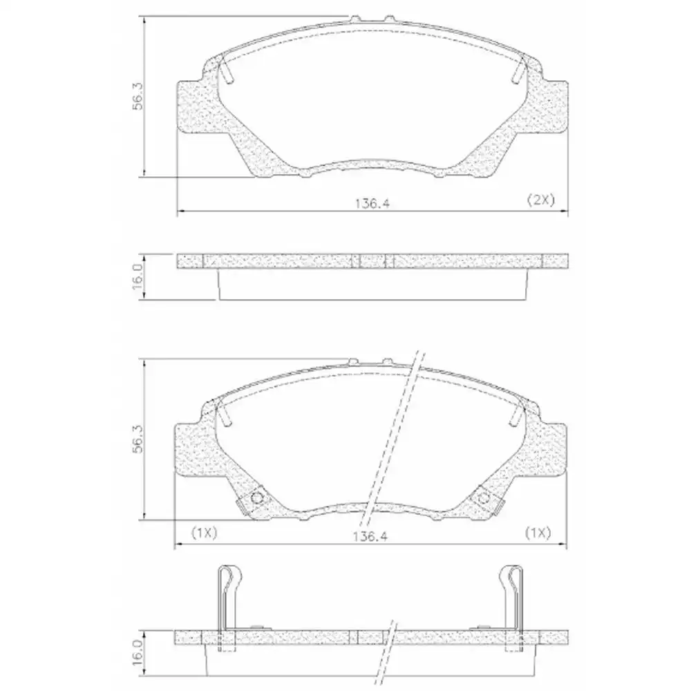 PASTILHA FREIO DIANTEIRA HONDA CITY 1.5 2015/