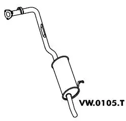 SILENC TRAS KOMBI 1.6 97/2005 KOMBI 1.4 FLEX 2006/