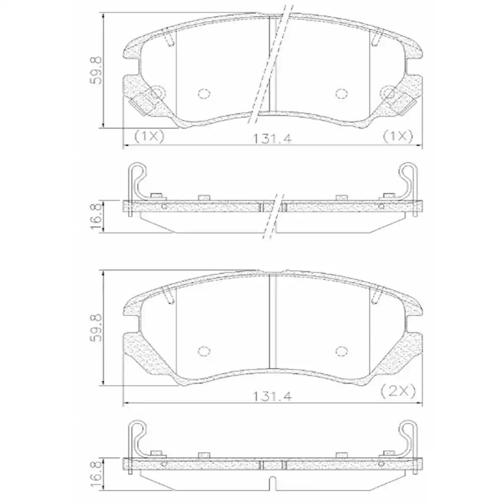 PASTILHA FREIO DIANTEIRA CHERY TIGGO 7 1.6 16V 2021 ACIMA