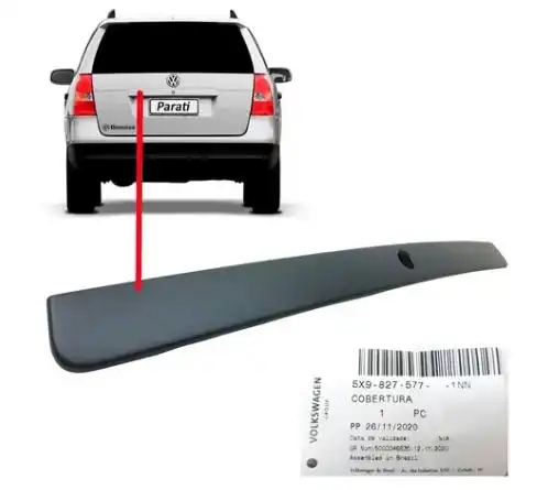 FRISO TAMPA TRAS PARATI GER III IV 02/13 C/FURO REDONDO