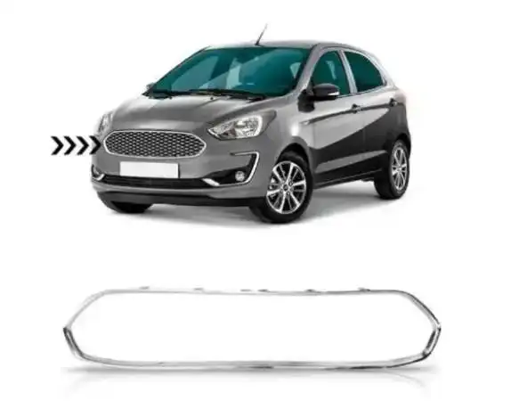 MOLDURA GRADE PARACHOQUE DIANT KA 14/ PRATA