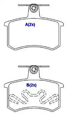PASTILHA FREIO TRASEIRA TEMPRA 16V 1993 A 1998 GIRLING