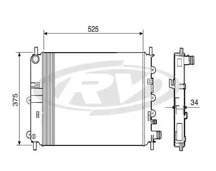RADIADOR ESCORT 1.6 1.8 16V ZETEC 1997 A 2002