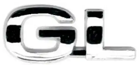 EMBLEMA GL CORSA SEDAN, KADETT 96/ CROMADO