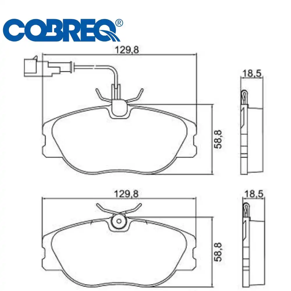 PASTILHA FREIO DIANTEIRA FIAT MAREA 2.4 20V 2000/ SISTEMA GI