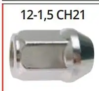 PORCA RODA TOYOTA HILUX 05/ CROMADO