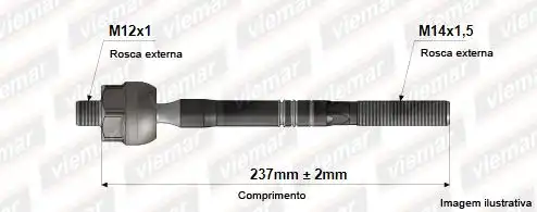 BARRA AXIAL CITROEN C3 02/13 MACHO