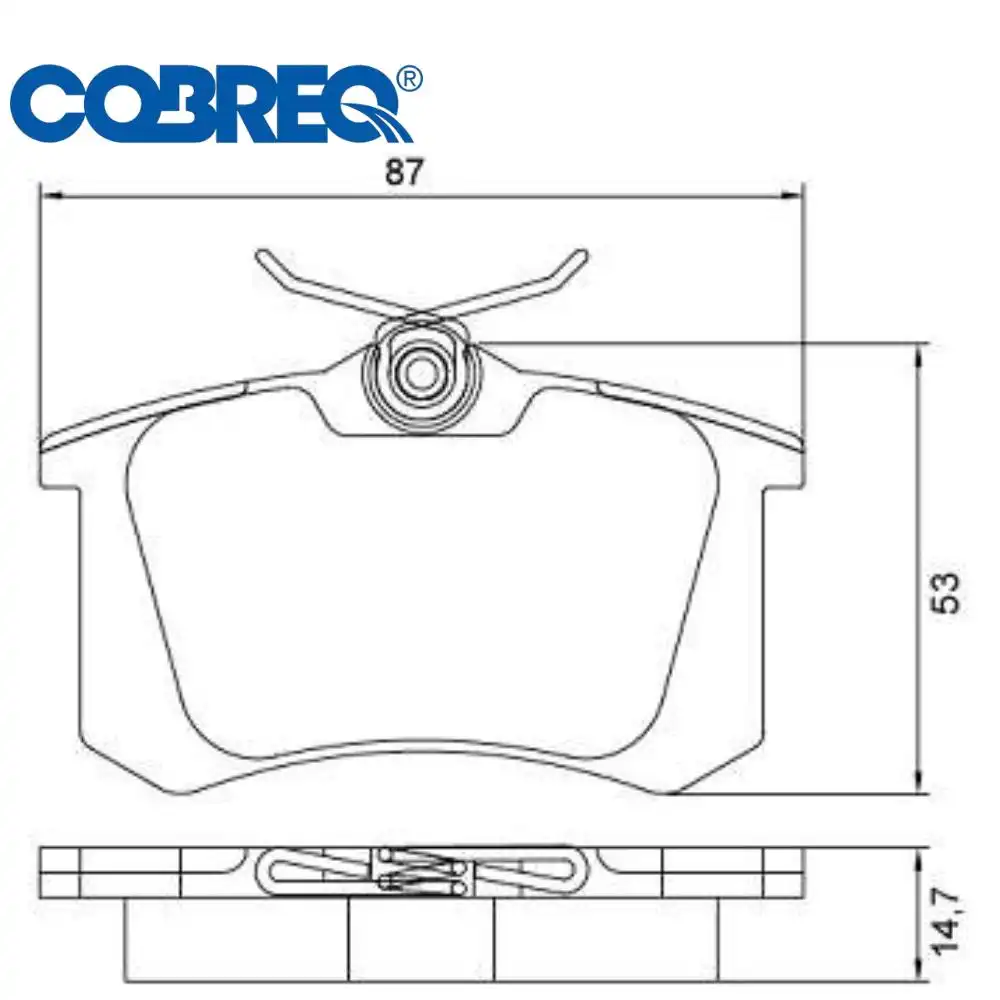 PASTILHA FREIO TRASEIRA GOLF 1.6 8V 2001 A 2014