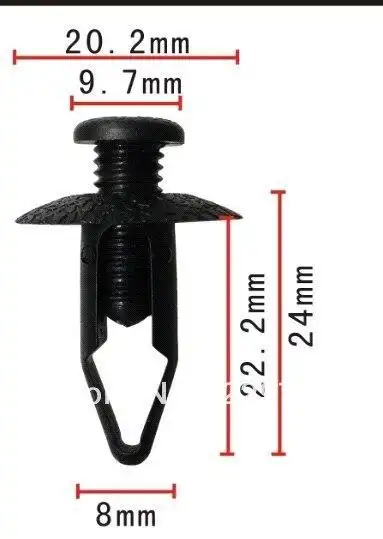 GRAMPO FIXACAO PARACHOQUE TOYOTA COROLLA (CABECA MAIOR)