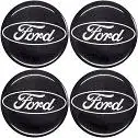 EMBLEMA CALOTA RESINADO (FORD) PRETO 48MM