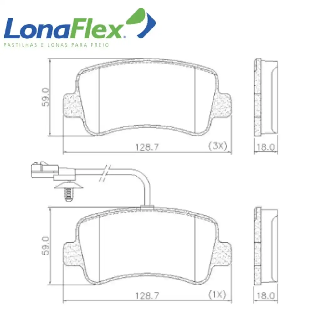PASTILHA FREIO TRASEIRA RENAULT MASTER 2.3 2013/