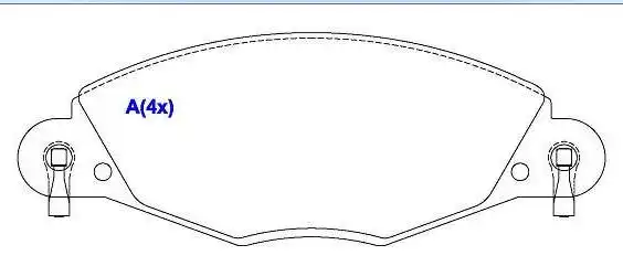 PASTILHA FREIO DIANTEIRA CITROEN C5 2.2 2001/
