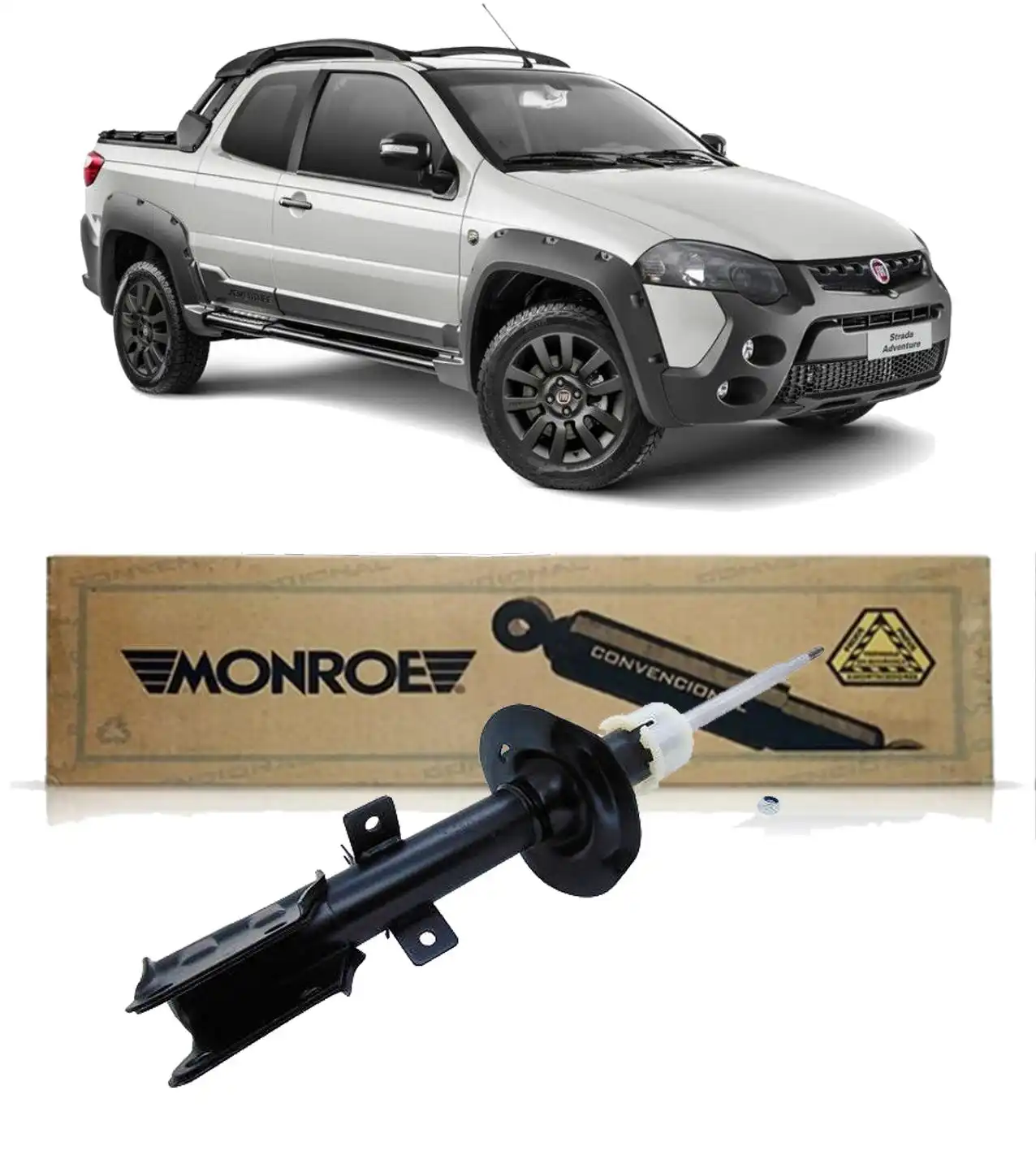 AMORTECEDOR DIANTEIRO FIAT STRADA 2001 A 2020