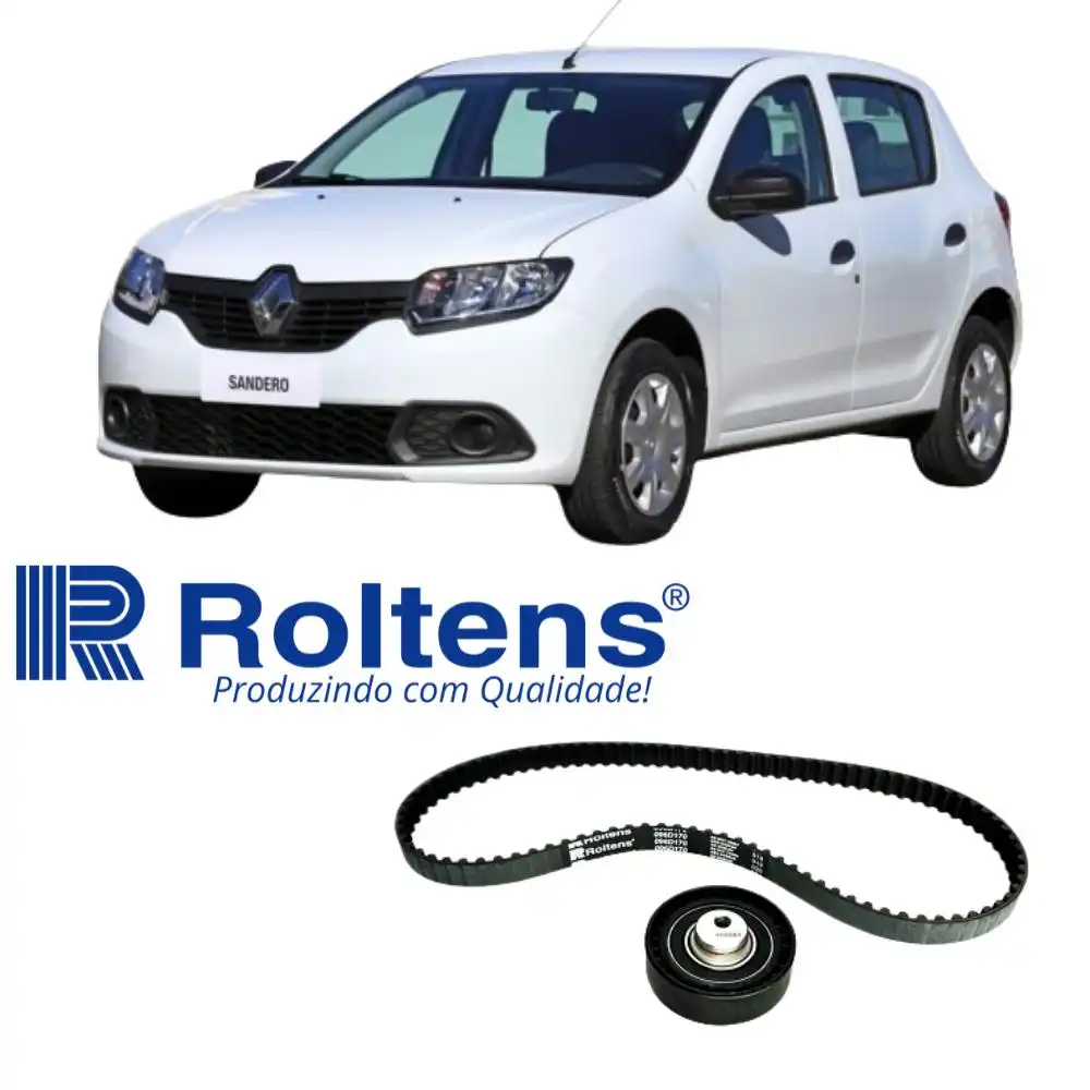 KIT CORREIA DENTADA SANDERO 1.6 8V 2010 A 2018