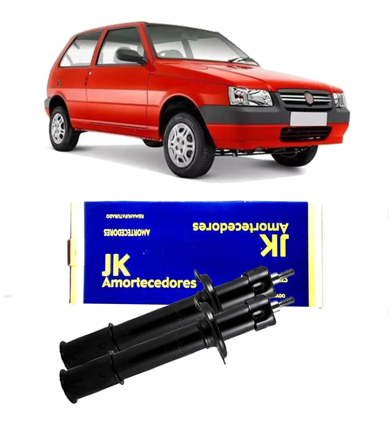 AMORTECEDOR DIANTEIRO FIAT UNO MILLE WAY 2008 A 2014 REMAN