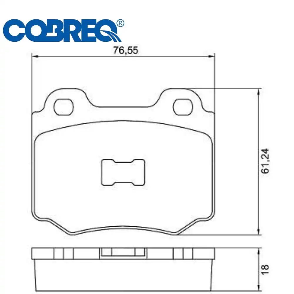 PASTILHA FREIO DIANTEIRA GOL PLUS 1994 A 1995 SISTEMA TEVES