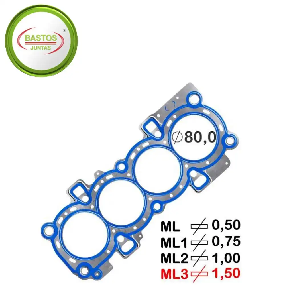 JUNTA CABECOTE NEW FIESTA 1.5 1.6 16V 2010 ACIMA FLEX CHAPA
